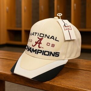 2009 Alabama Crimson Tide National Champions Hat NWT HMI Adjustable Cap